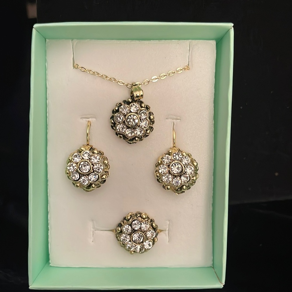 Necklace Earrings Ring Set